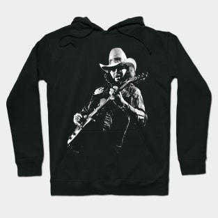 Black image hank singer art Hoodie